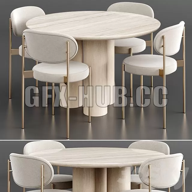 FURNITURE 3D MODELS – Dinning Set 16 FURNITURE 3D MODELS – Dinning Set 16