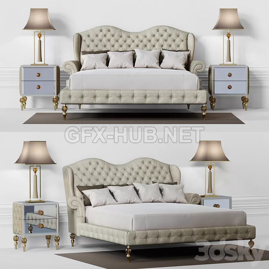 FURNITURE 3D MODELS – DOLFI ADELAIDE BED