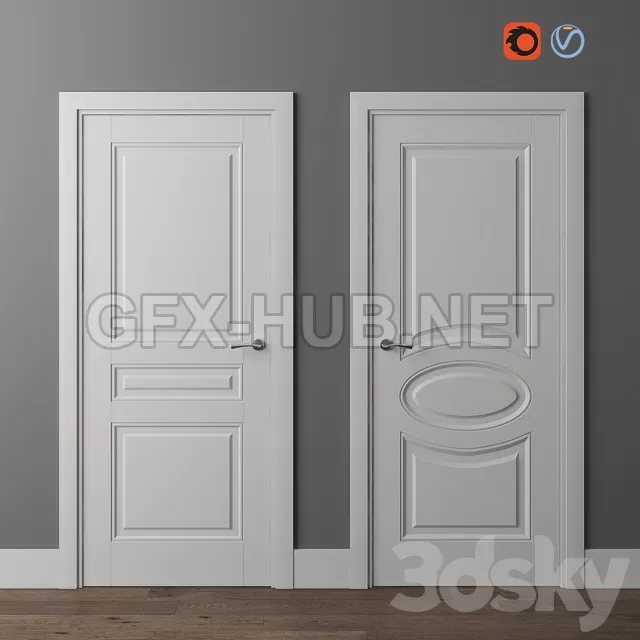 FURNITURE 3D MODELS – Doors Union Riviera 127p 232p