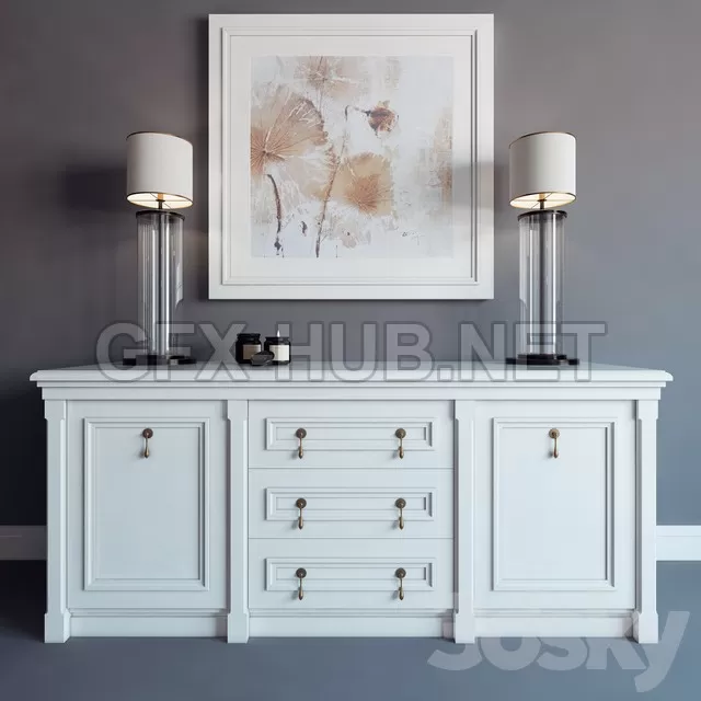 FURNITURE 3D MODELS – Dresser 01