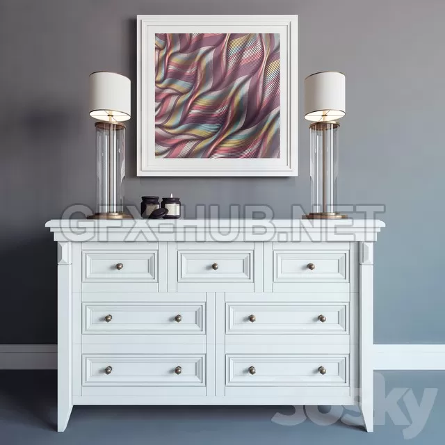 FURNITURE 3D MODELS – Dresser 02