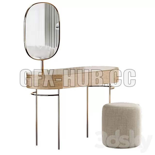 FURNITURE 3D MODELS – Dressing Table PAD Geneve