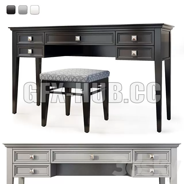 FURNITURE 3D MODELS – Dressing Table RFS Brooklyn