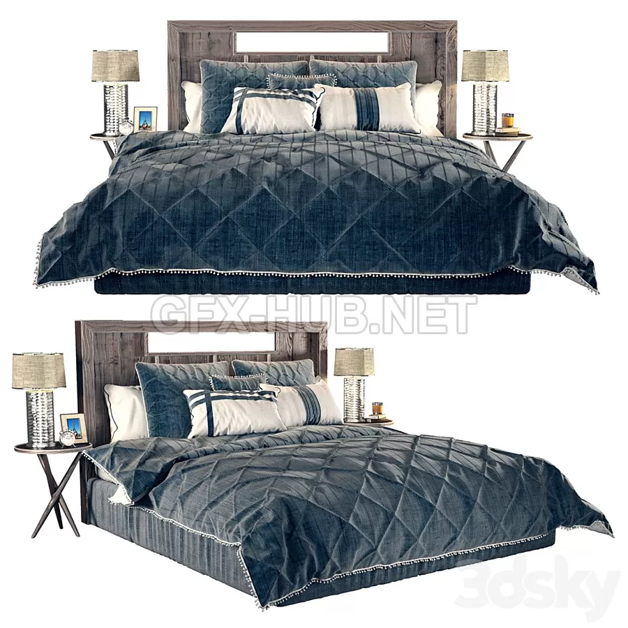 FURNITURE 3D MODELS – Drucilla Comforter Set HMPT1817