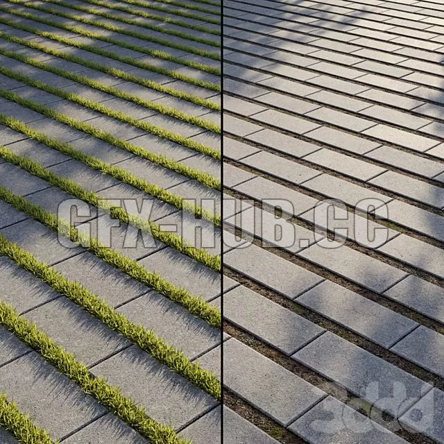 FURNITURE 3D MODELS – Eco Paving Type 1 Pattern 5