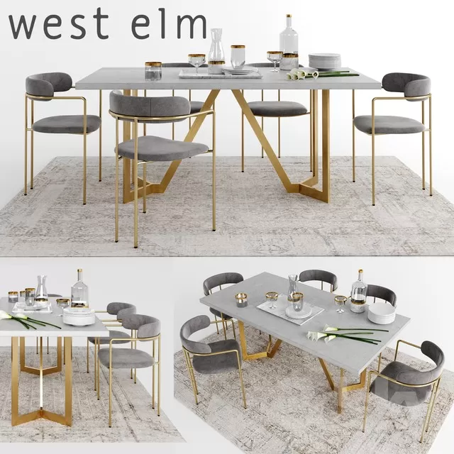 3DSKYMODEL – Dining Table sets – 4013