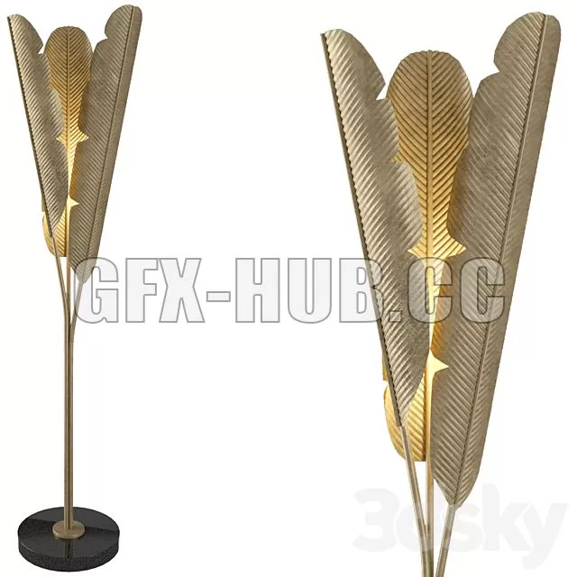 FURNITURE 3D MODELS – Eichholtz Plantain Floor Lamp