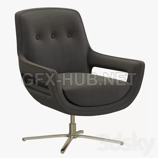 FURNITURE 3D MODELS – Eichholtz Swivel Chair Flavio