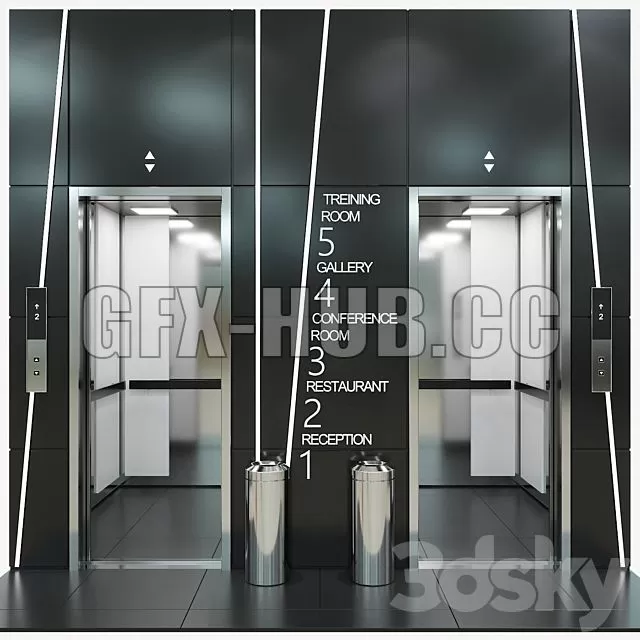 FURNITURE 3D MODELS – Elevator 4 FURNITURE 3D MODELS – Elevator 4