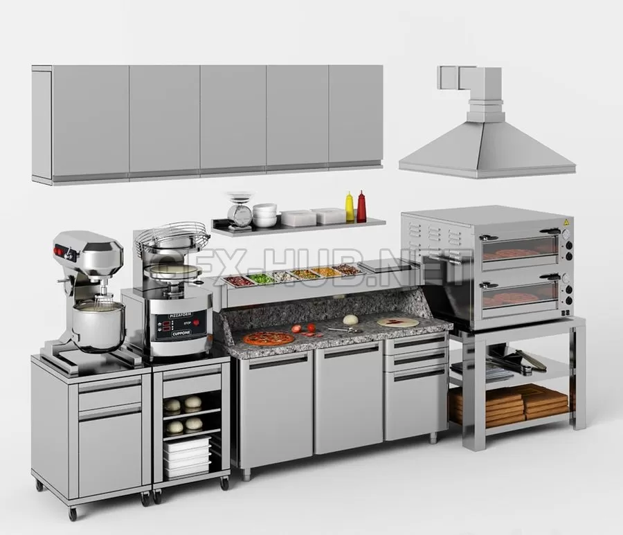 FURNITURE 3D MODELS – Equipment for pizzeria FURNITURE 3D MODELS – Equipment for pizzeria