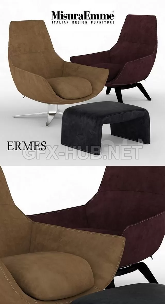 FURNITURE 3D MODELS – ERMES MAURO LIPPARINI CHAIR FURNITURE 3D MODELS – ERMES MAURO LIPPARINI CHAIR