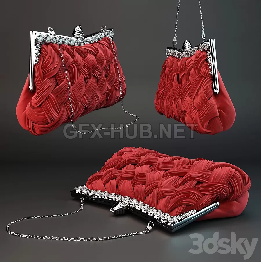 FURNITURE 3D MODELS – Evening Weave Clutch FURNITURE 3D MODELS – Evening Weave Clutch