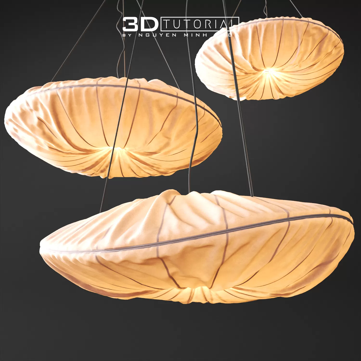 FURNITURE 3D MODELS – Fabric Pendant Lamp modelbyNguyenMinhKhoa FURNITURE 3D MODELS – Fabric Pendant Lamp modelbyNguyenMinhKhoa