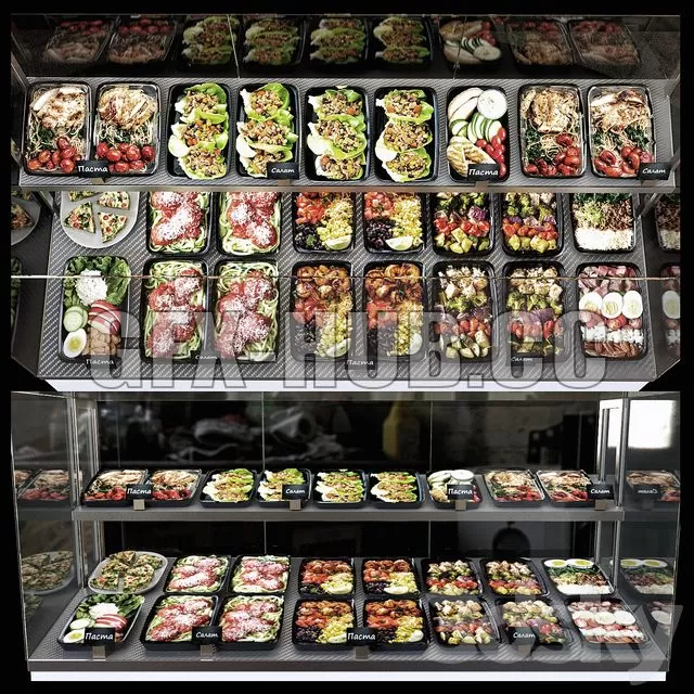 FURNITURE 3D MODELS – Fast Food Line