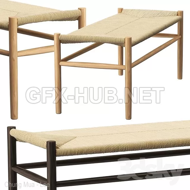 FURNITURE 3D MODELS – FDB J83B bench