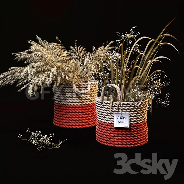 FURNITURE 3D MODELS – Field plants set