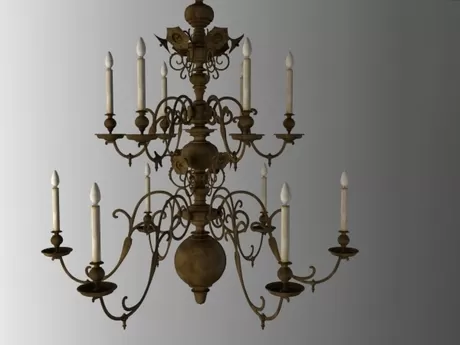 FURNITURE 3D MODELS – Flemish Renaissance Chandelier