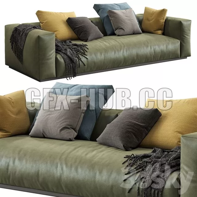 FURNITURE 3D MODELS – Flexform Sofa Lario