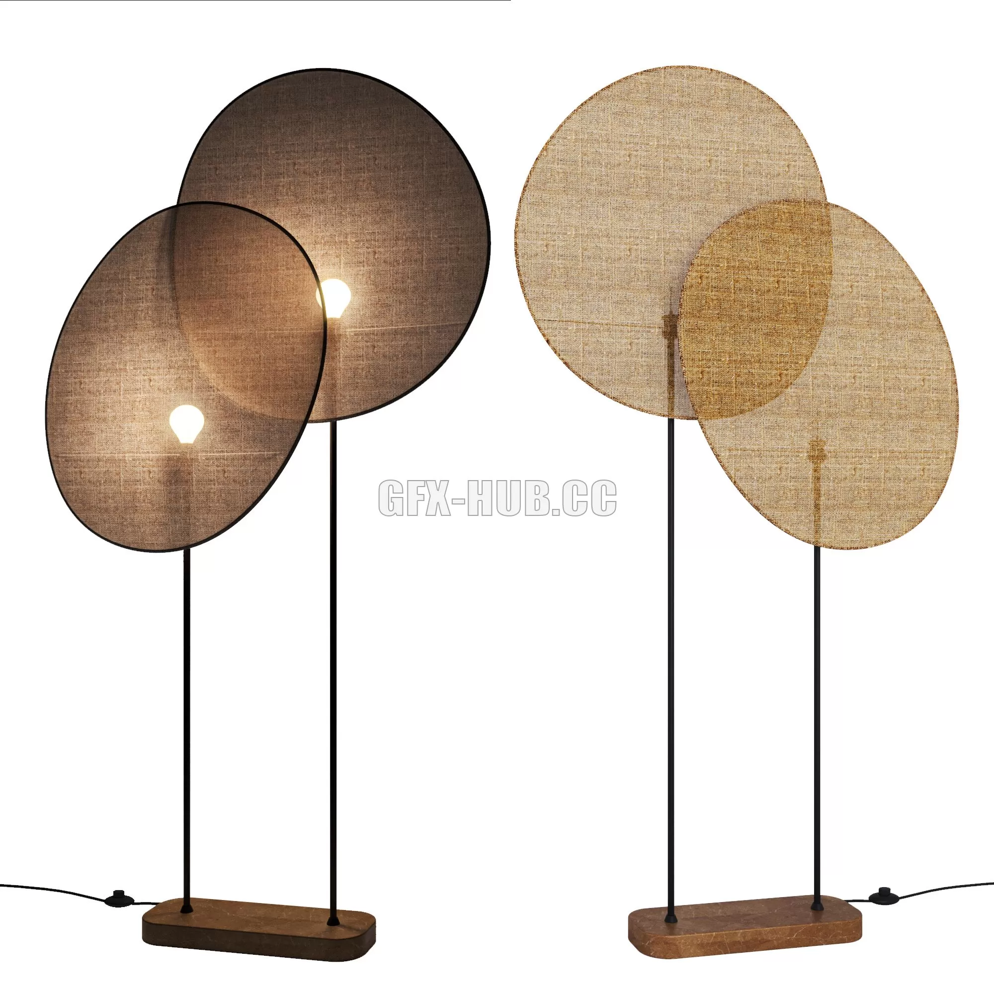FURNITURE 3D MODELS – Floor Lamp Canopee Emmanuel Gallina