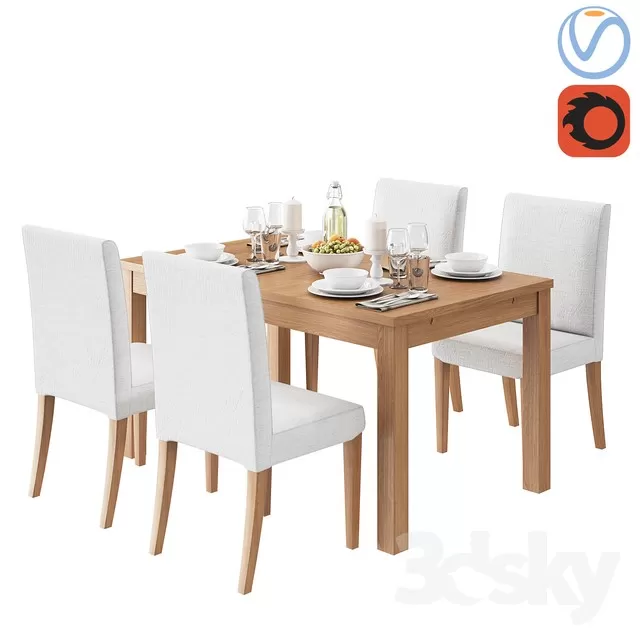 3DSKYMODEL – Dining Table sets – 4033