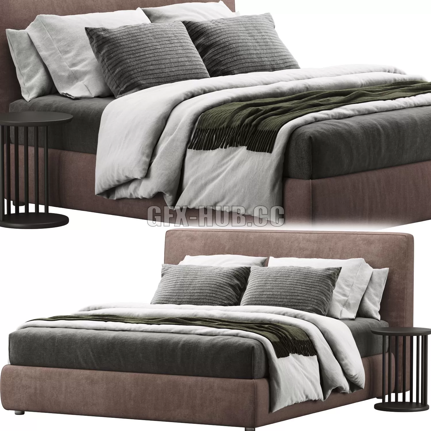 FURNITURE 3D MODELS – Flou MyPlace Bed