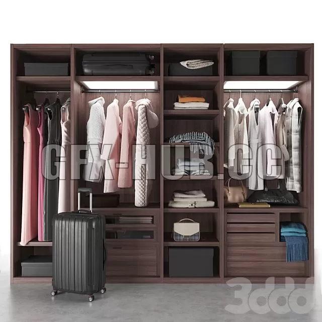 FURNITURE 3D MODELS – Flou Wardrobe