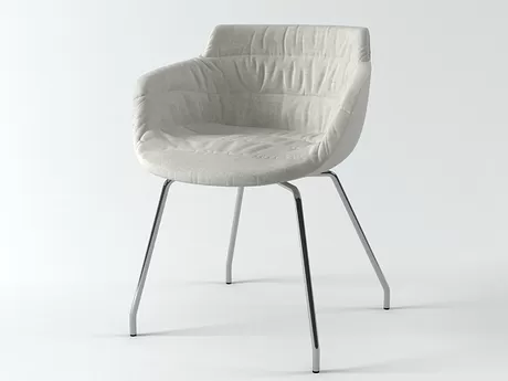 FURNITURE 3D MODELS – Flow armchair 4 legs