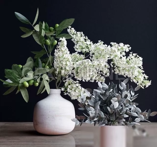 FURNITURE 3D MODELS – Flowers, branch