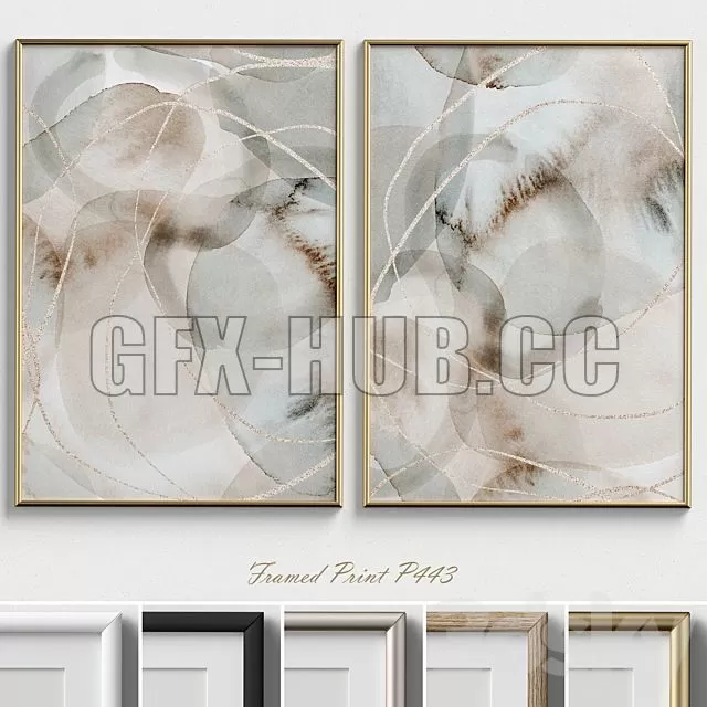 FURNITURE 3D MODELS – Framed Print P 443