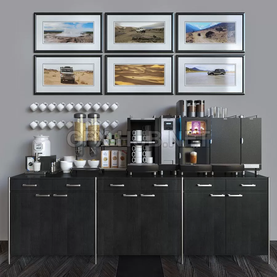 FURNITURE 3D MODELS – FRANKE FoamMaster 850 black and Casselin