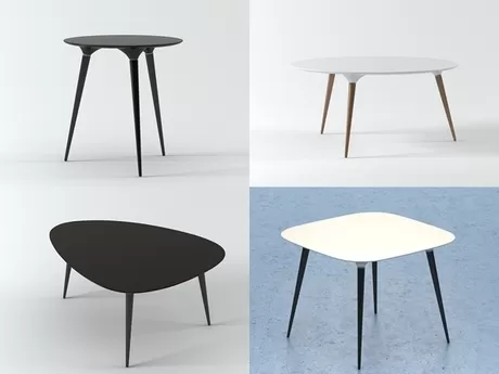 FURNITURE 3D MODELS – Fredericia Furniture Icicle table series