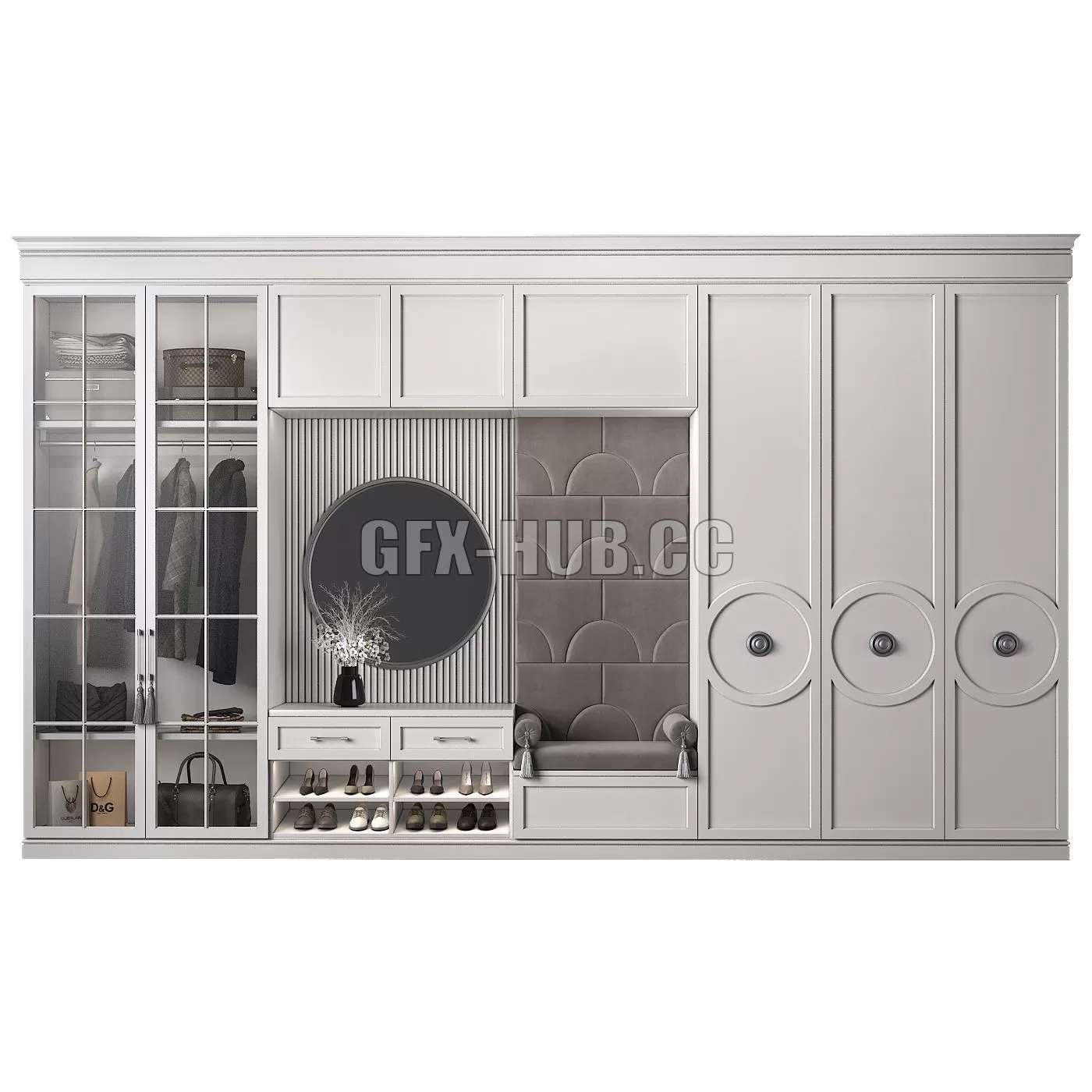 FURNITURE 3D MODELS – Furniture Composition 92 Part 3