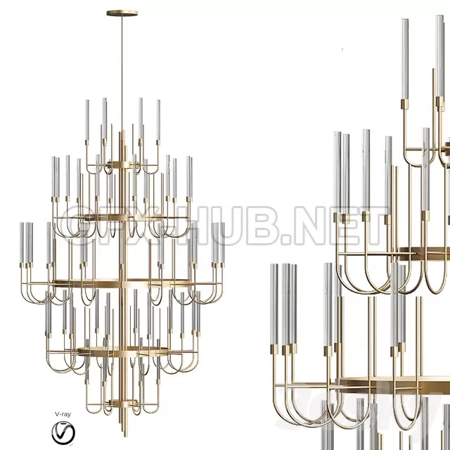 FURNITURE 3D MODELS – Gala Chandelier Luxxu