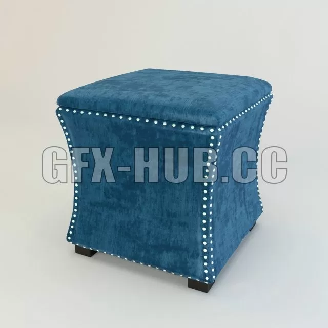 FURNITURE 3D MODELS – Garda Decor 24YJ-5005-06413 pouf
