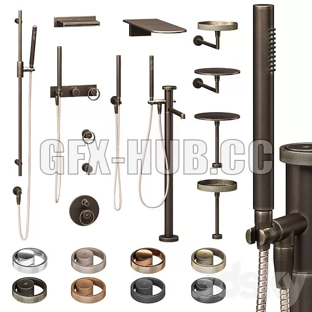 FURNITURE 3D MODELS – Gessi Anello Mixers Part 2