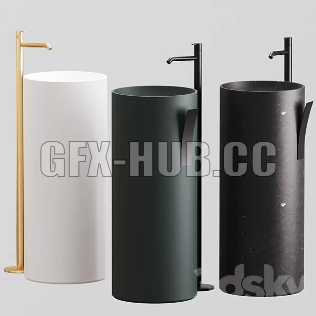 FURNITURE 3D MODELS – GIRO Washbasin By INBANI Strato