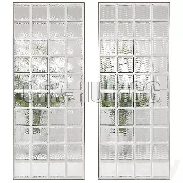 FURNITURE 3D MODELS – Glass Block Partition 4