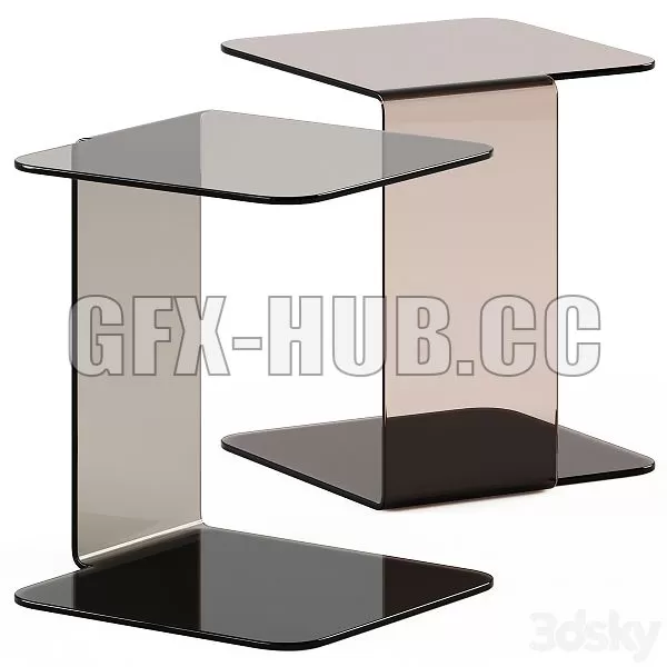FURNITURE 3D MODELS – Glass Side Table Shell by Sovet Italia