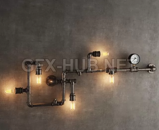 FURNITURE 3D MODELS – GRAMERCY HOME – TUBE SCONCE SN047-5