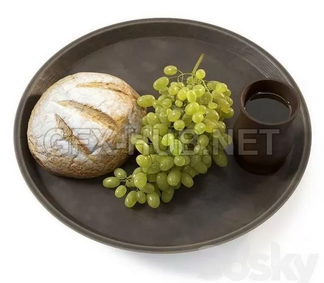 FURNITURE 3D MODELS – Grape tray FURNITURE 3D MODELS – Grape tray