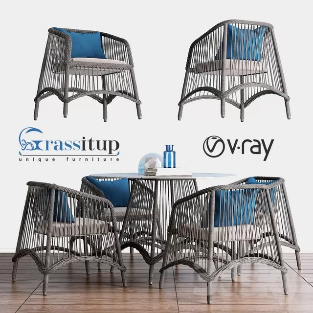 3DSKYMODEL – Dining Table sets – 4057