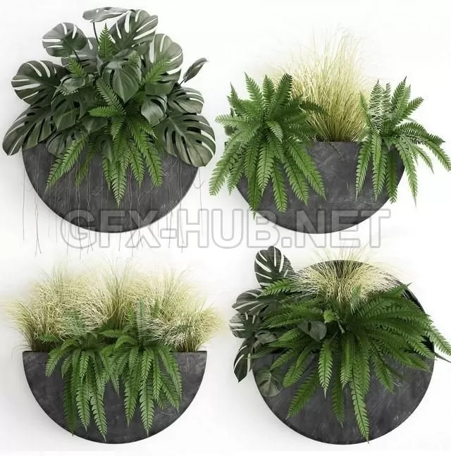 FURNITURE 3D MODELS – Green wall decor vertical garden 57 FURNITURE 3D MODELS – Green wall decor vertical garden 57