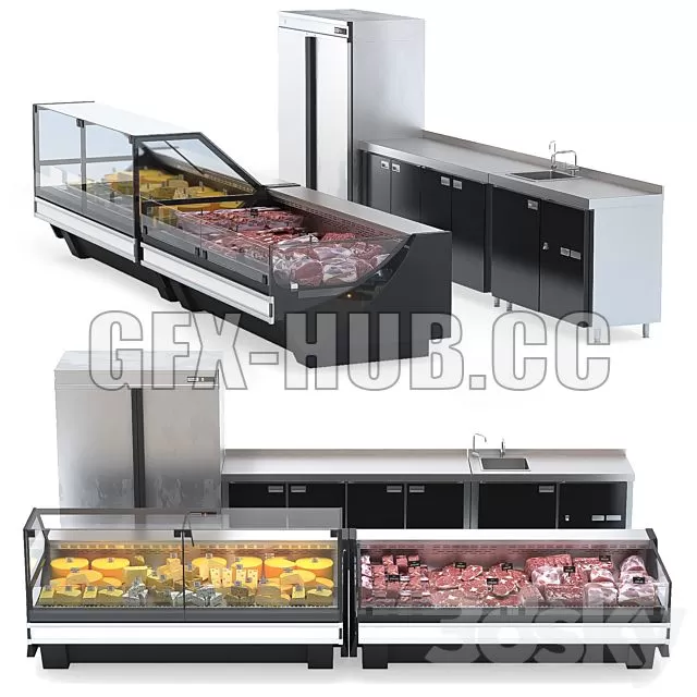 FURNITURE 3D MODELS – Grocery Store Display Set FURNITURE 3D MODELS – Grocery Store Display Set