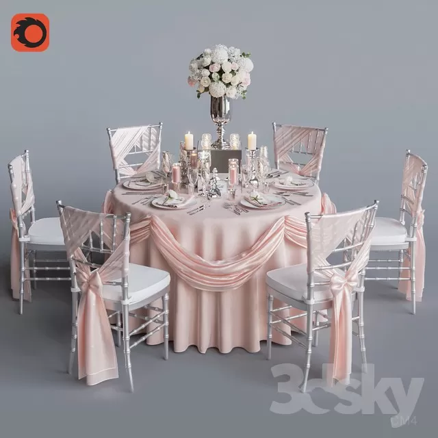 3DSKYMODEL – Dining Table sets – 4060