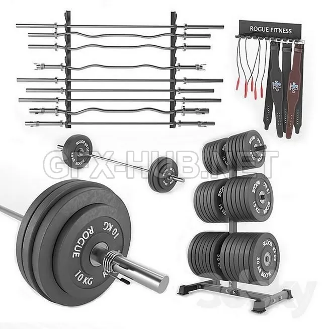 FURNITURE 3D MODELS – Gym-Tools-Fitness-Body-Building-set-05 FURNITURE 3D MODELS – Gym-Tools-Fitness-Body-Building-set-05