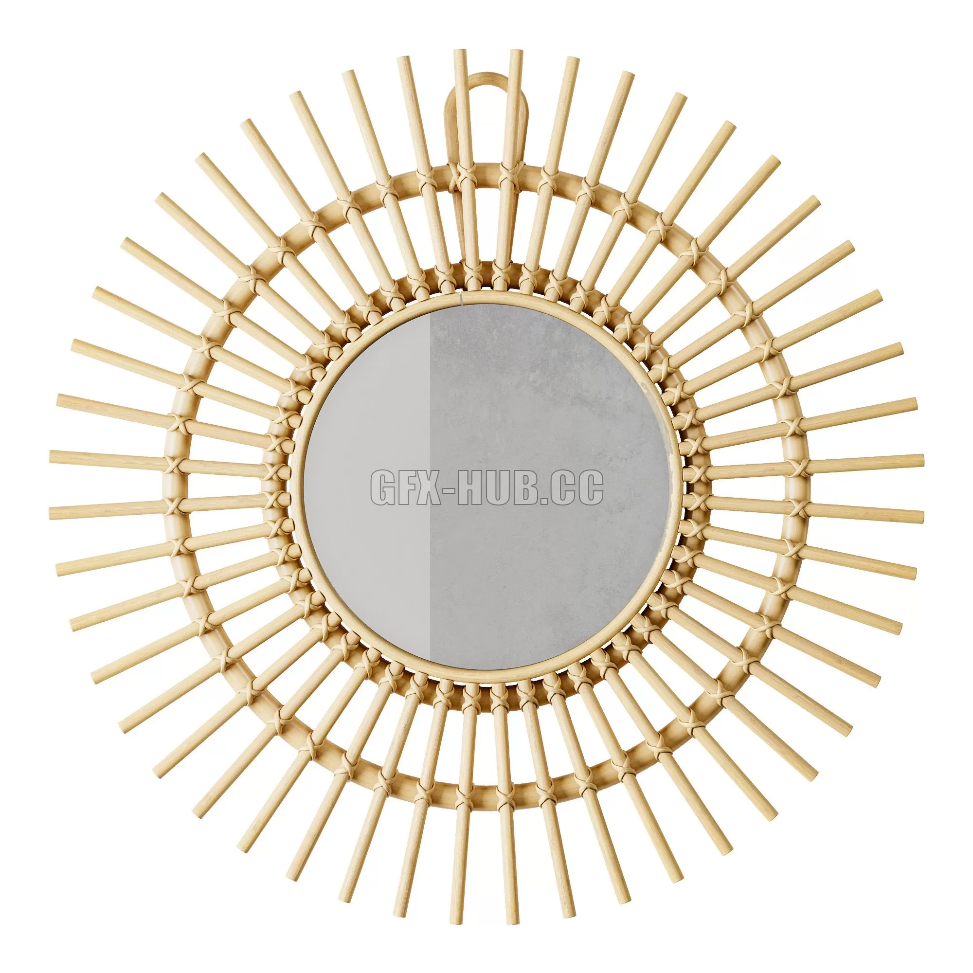 FURNITURE 3D MODELS – H&M Home Rotan Mirror FURNITURE 3D MODELS – H&M Home Rotan Mirror