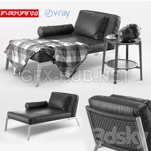 FURNITURE 3D MODELS – Happy set flexform FURNITURE 3D MODELS – Happy set flexform