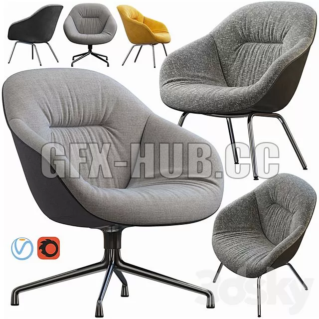 FURNITURE 3D MODELS – Hay Lounge Armchair FURNITURE 3D MODELS – Hay Lounge Armchair