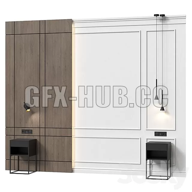 FURNITURE 3D MODELS – Headboard 001 FURNITURE 3D MODELS – Headboard 001