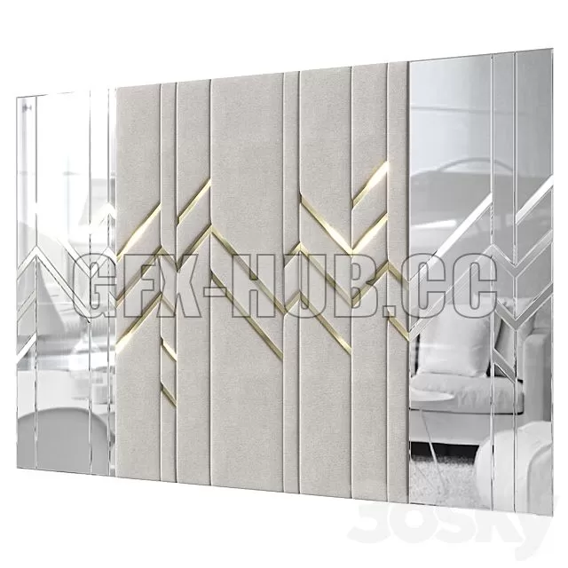 FURNITURE 3D MODELS – Headboard 020 FURNITURE 3D MODELS – Headboard 020